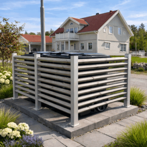 Søppelkasseskjul - Gjerdestolpe Bolmen