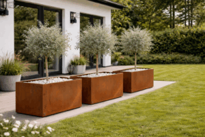 Blomsterkasser - Corten
