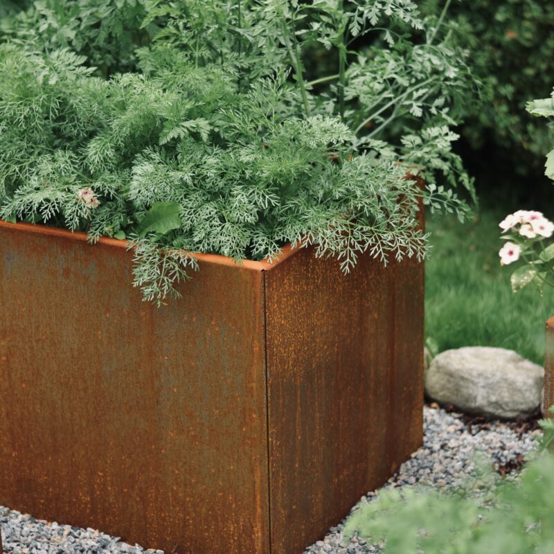 Blomsterkasser - Corten