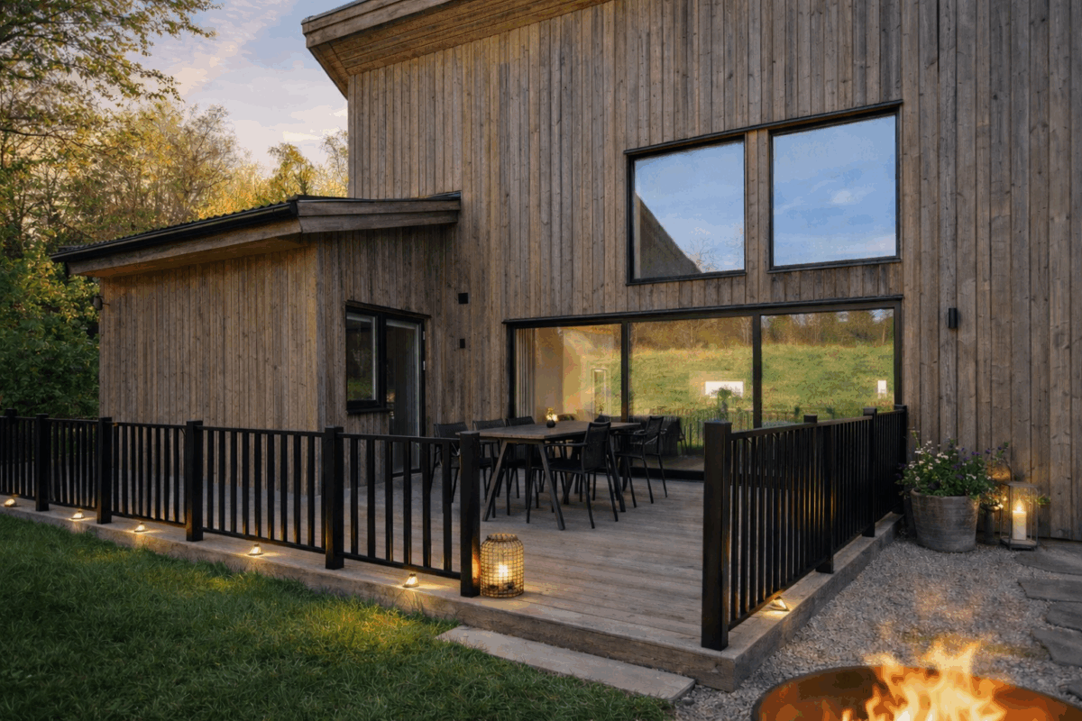 Lagan balkongrekkverk-gjerdeseksjon aluminium