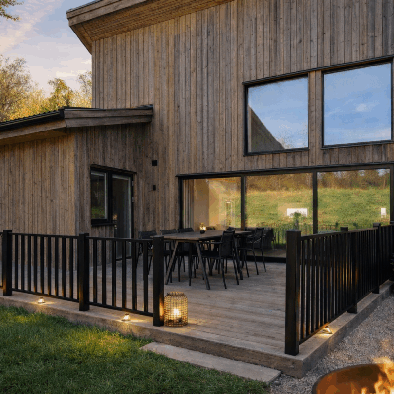 Lagan balkongrekkverk-gjerdeseksjon aluminium