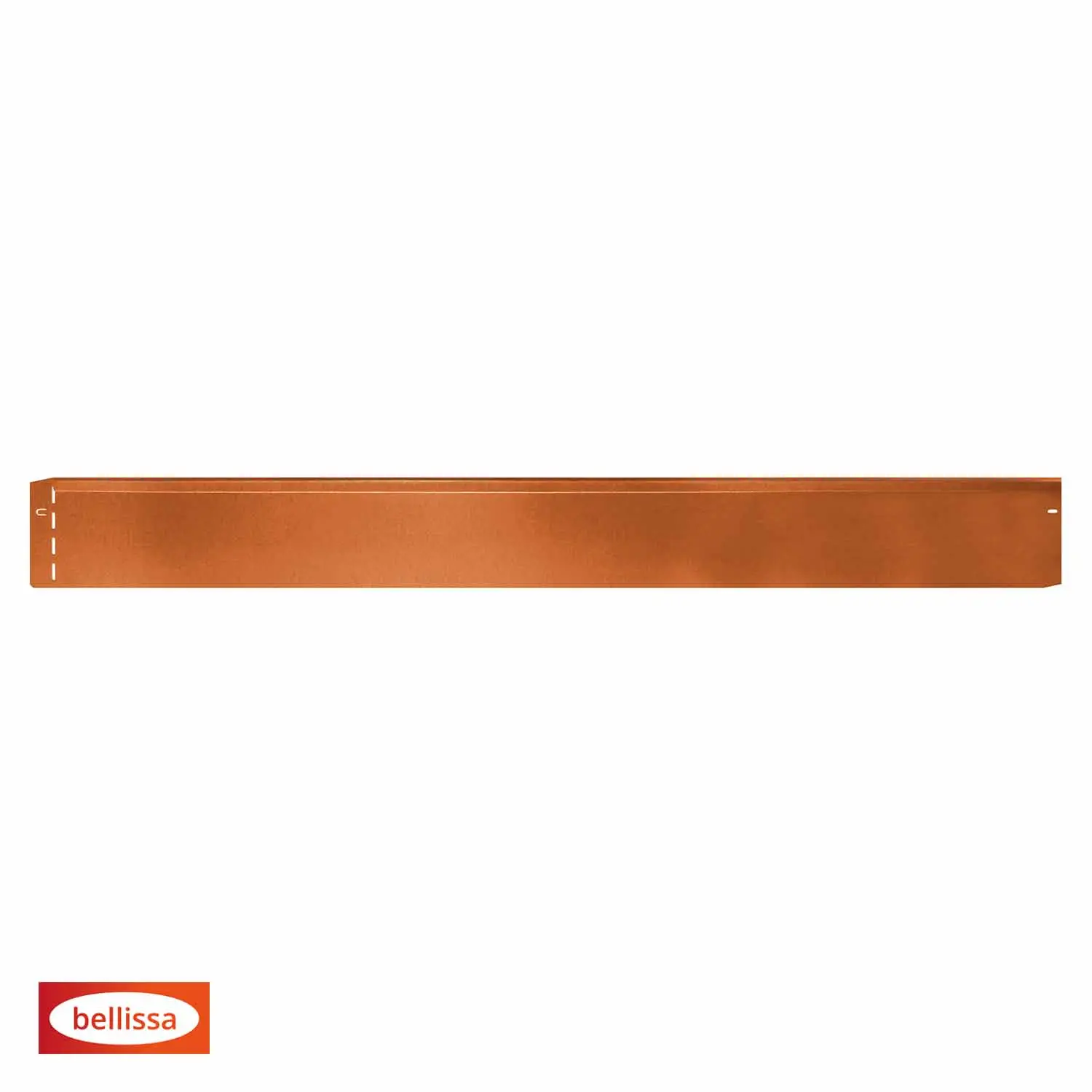 Bedkant Corten- Dobbelbukket overkant - Lengde: 115 cm Høyde: 13 cm - Bilde 2