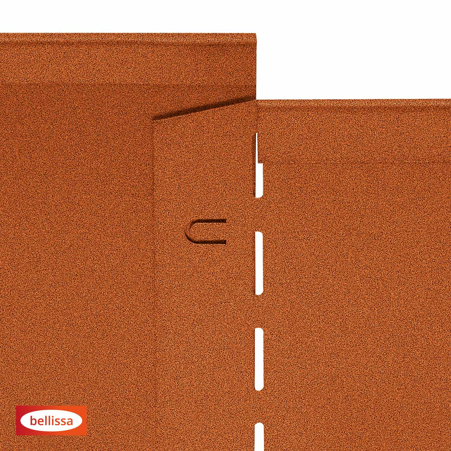 Bedkant Corten- Dobbelbukket overkant - Lengde: 115 cm Høyde: 13 cm - Bilde 6