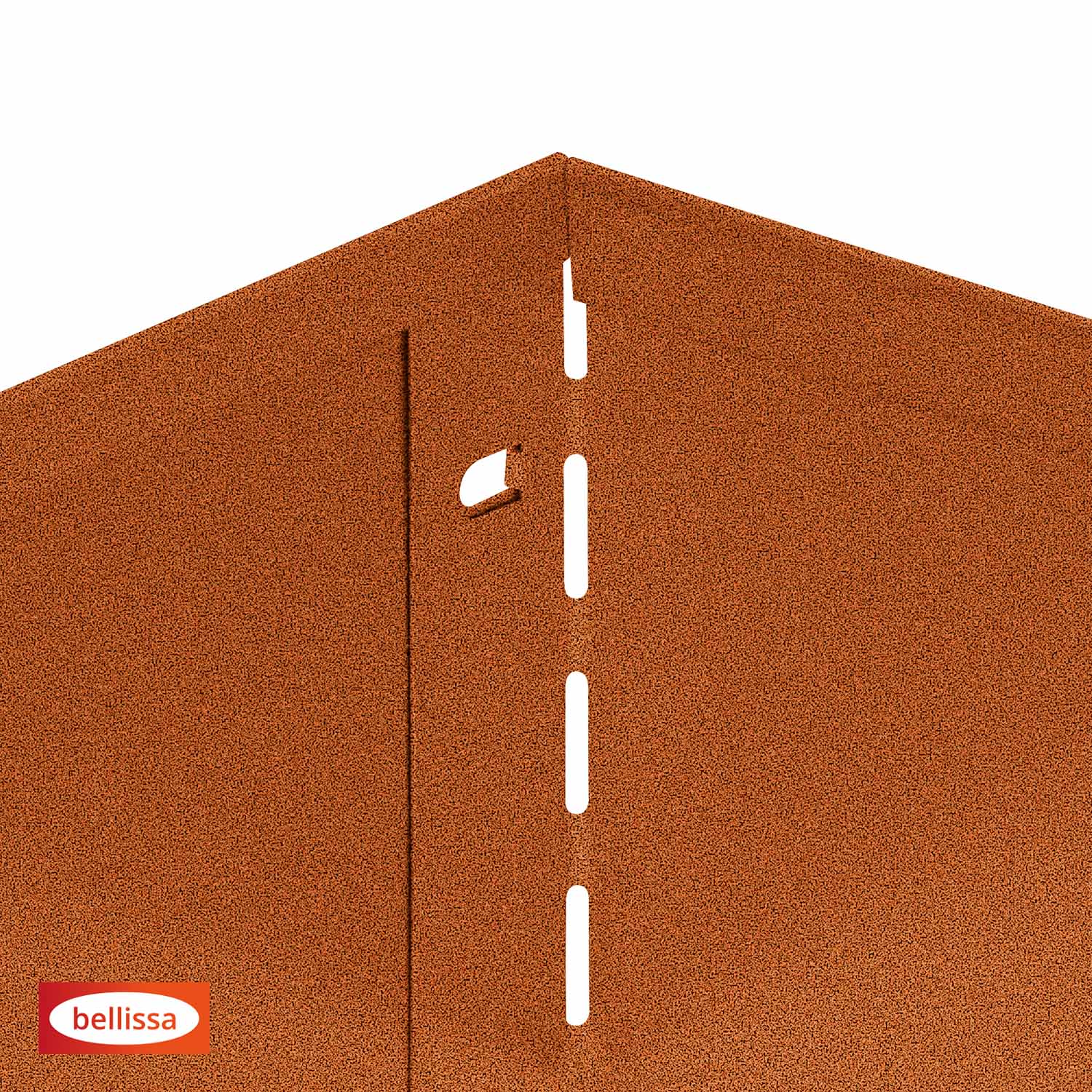 Bedkant Corten- Dobbelbukket overkant - Lengde: 115 cm Høyde: 13 cm - Bilde 5